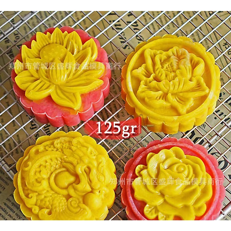 Cetakan Kue Bulan Moon Cake MoonCake Press Mold 125gr Cetakan Nastar