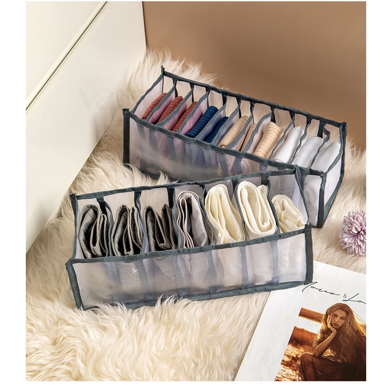 Vana Storage Box Organizer Lemari Baju Kotak Penyimpanan Tempat  Bra BH Kaos Kaki Celana Dalam Underwear Laci Waterproof Bagus