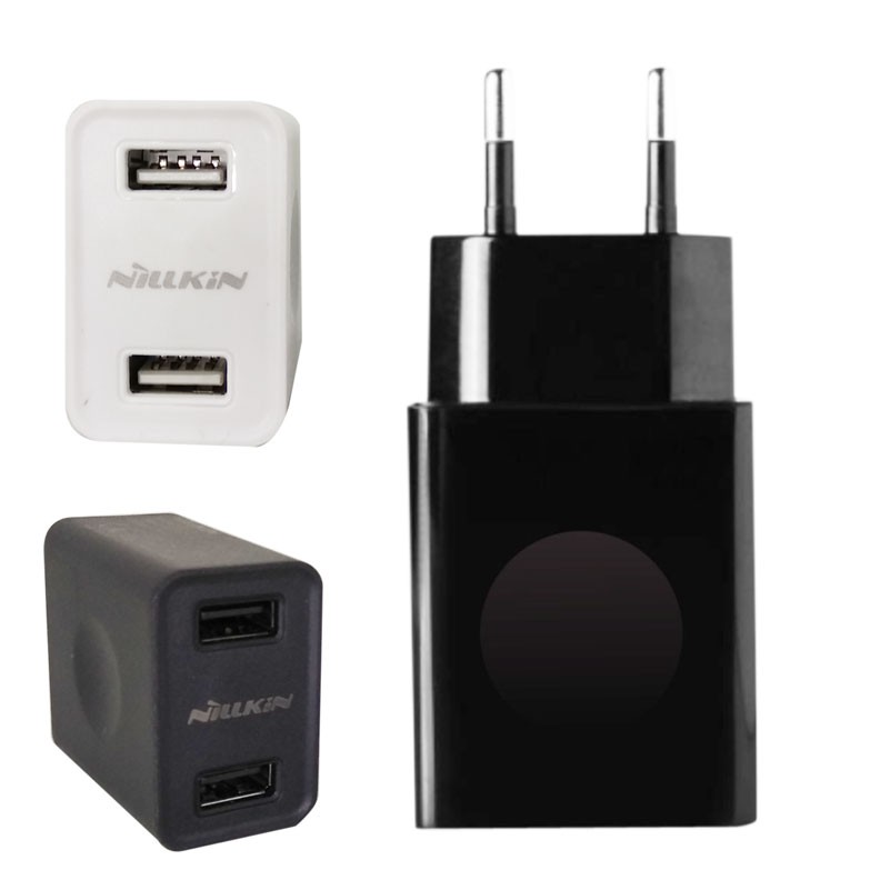 KEPALA CHARGER NILKIN 3.1A 2 USB