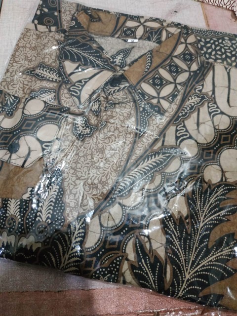 Size M L Xl Xxl Xxxl Bswart Batik Hrb026 Kenongo Kemeja Batik Lengan Panjang