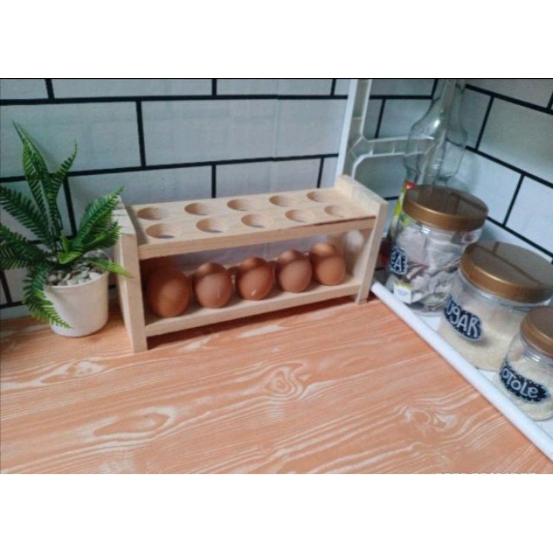 rak telur susun 2/ rak telur / rak telur kayu Jati belanda/ rak kayu/rak minimalis/rak dapur