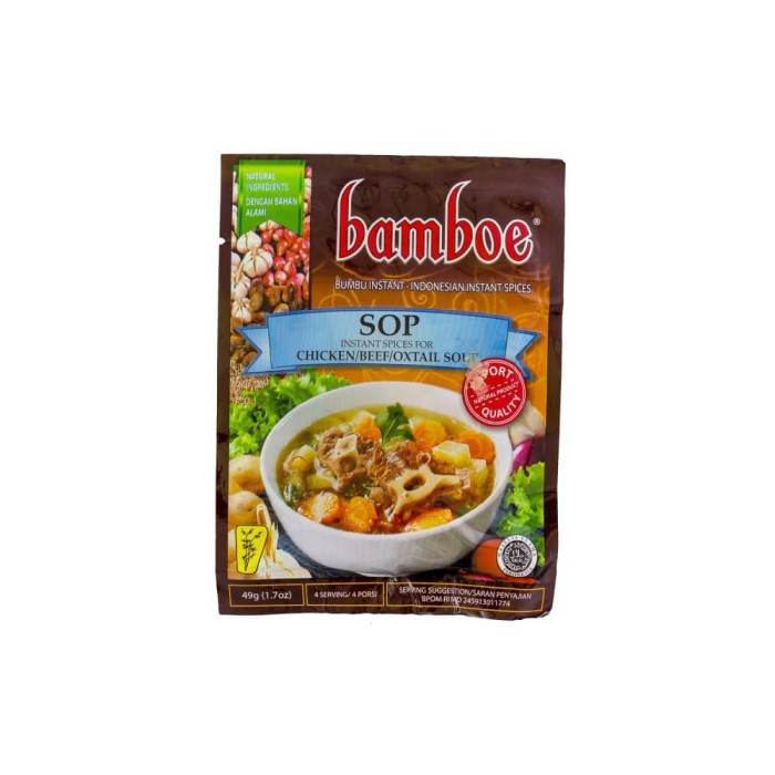 

Bumbu Sop Daging Bamboe 49 Gr