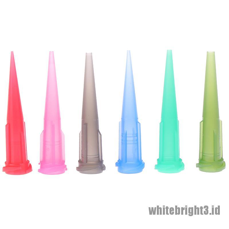 ❤White3 Warna Putih❤ Tt 30pcsset Jarum Ujung Runcing Untuk Dispenser Lem Solder
