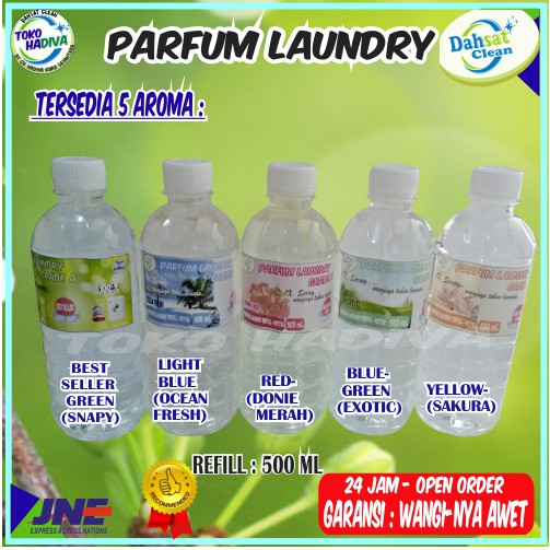 (COD)PARFUM LAUNDRY PEWANGI PAKAIAN LAUNDRY 500 ML DAHSAT CLEAN GRADE A,1X SPRAY WANGINYA TAHAN LAMA