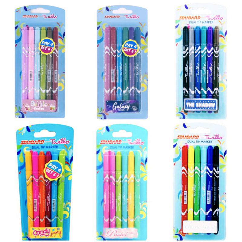 

Standard Twillo Blister dual tip set 6