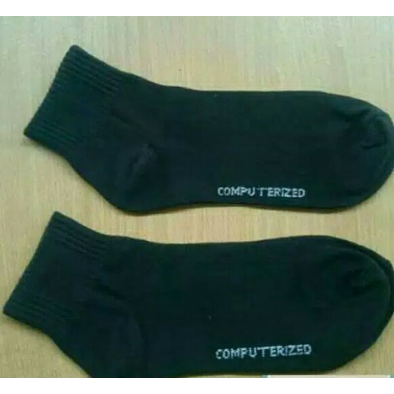 Kaos kaki hitam pendek Computer