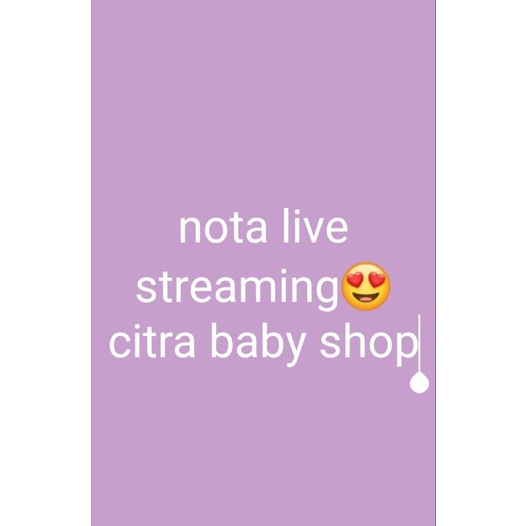 nota produk live streaming