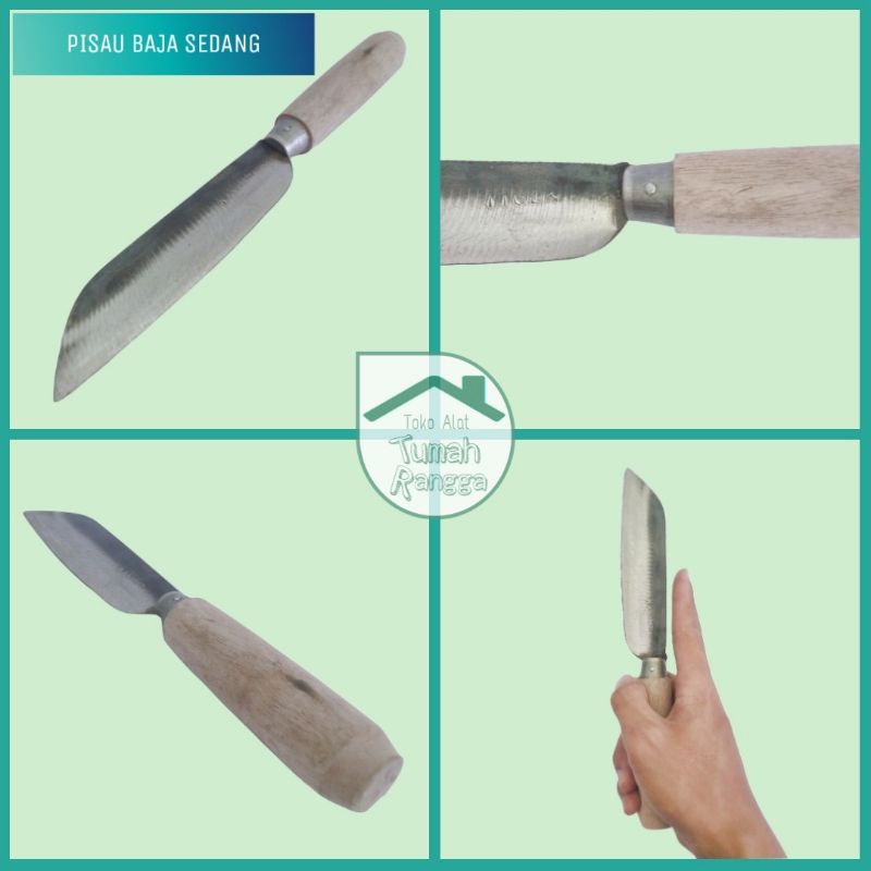 Pisau Baja Tiger / Pisau Dapur Baja Ukuran Sedang | Pisau Tiger