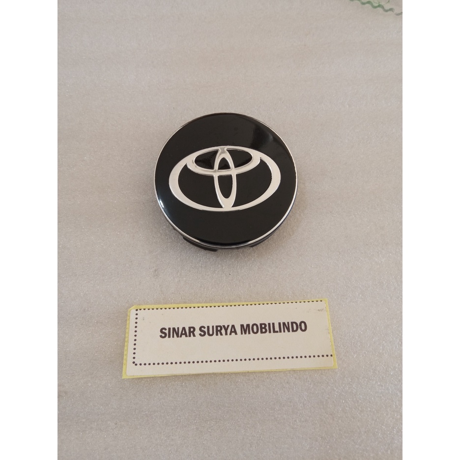 DOP TUTUP VELG AVANZA 2016-2021 CHROME HITAM DIAMTER 6CM ORIGINAL