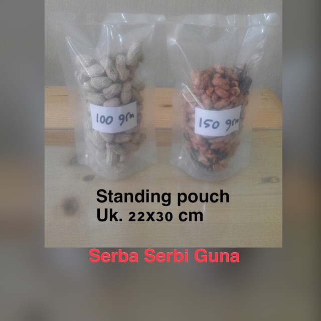 Plastik Vacuum standing pouch 22x30 cm (50 lbr)