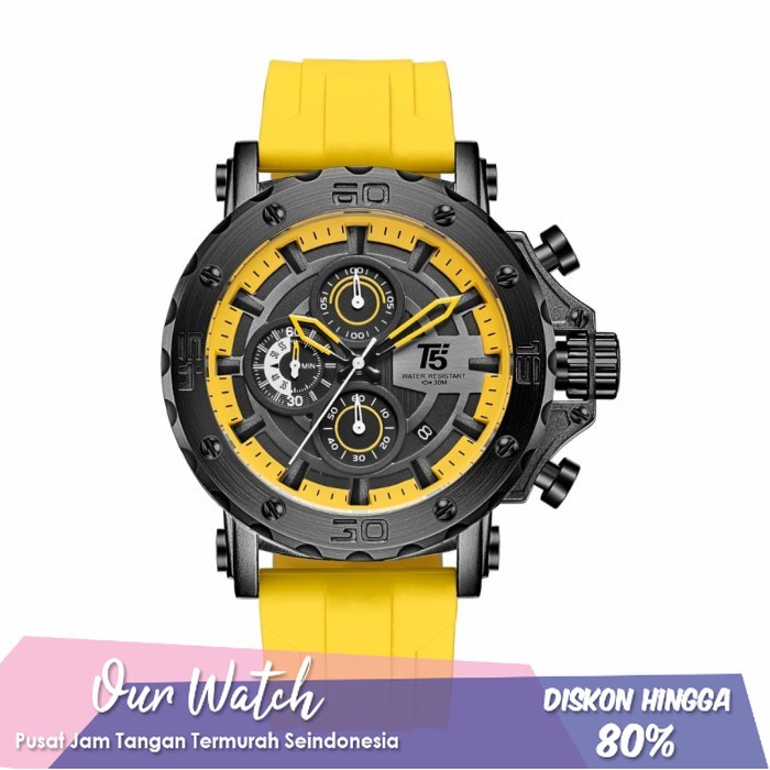 Jam Tangan Pria T5 Original H3865G H 3865 G Mewah Maximal