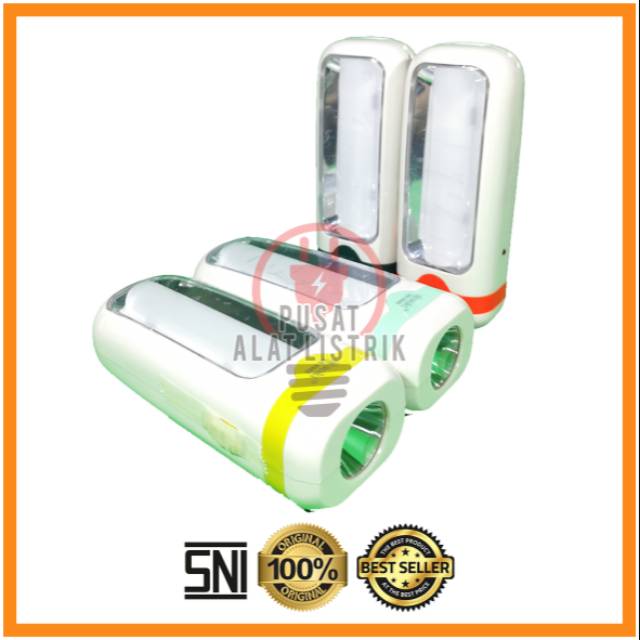 SENTER EMERGENCY TUBE 10SMD + 1WATT LAMPU EMERGENCY LAMPU DARURAT