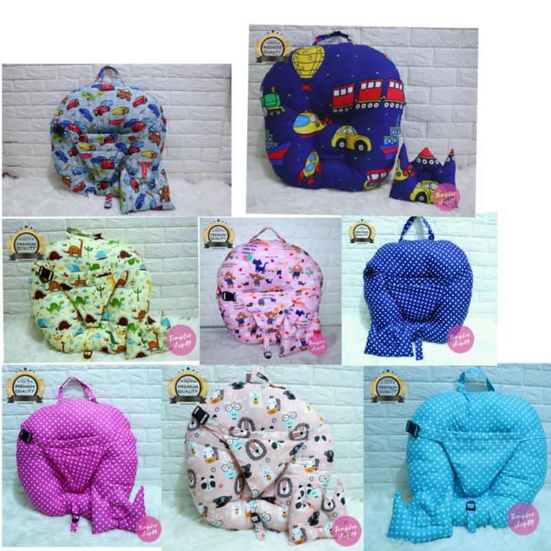 sofa bayi sabuk pengaman / baby launcer free bantal dan tas