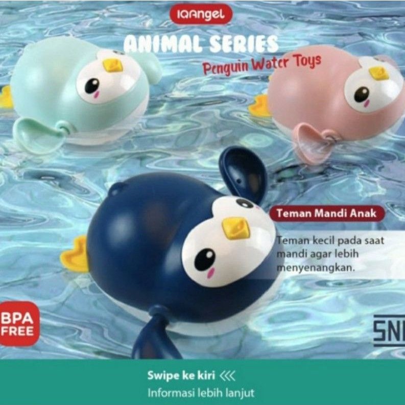 IQ ANGEL Penguin Water Toys Mainan Mandi Bayi  Kids Toys SNI Bath Toy