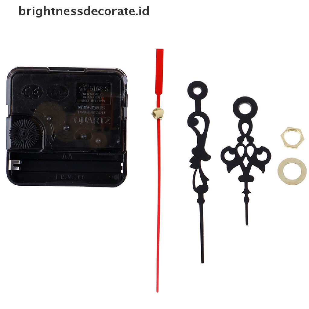 1 Set Mesin Jam Dinding Quartz Tenaga Baterai Diy
