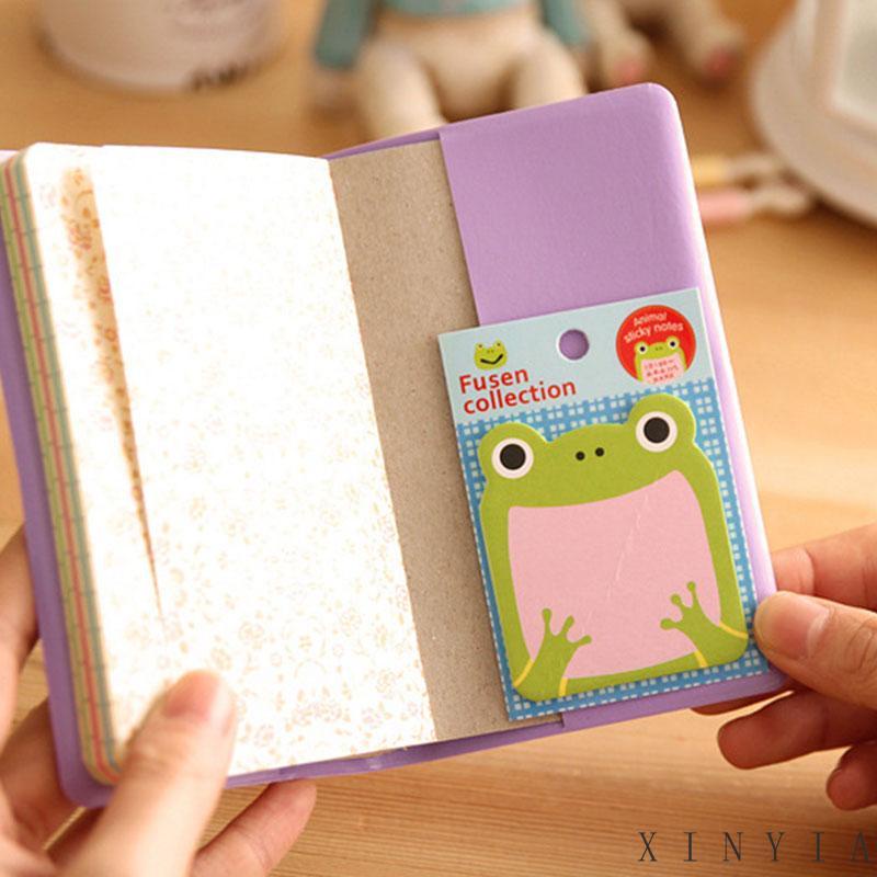 Xia.id 20 Lembar Sticky Note / Memo Pad Motif Hewan Kawaii Untuk Pelajar / Kantor