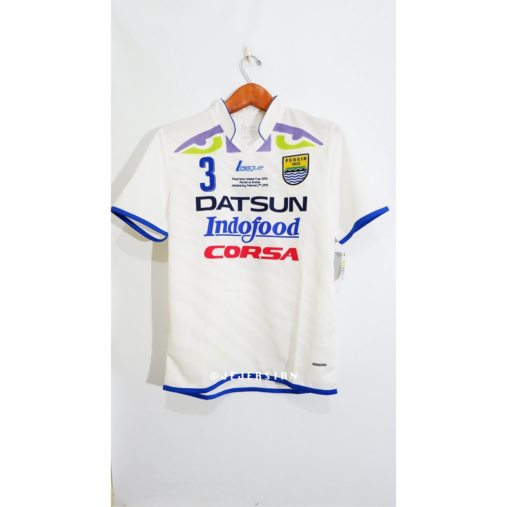JERSEY ORIGINAL Persib Bandung Away Final IIC 2014 Replica Size S BNWT