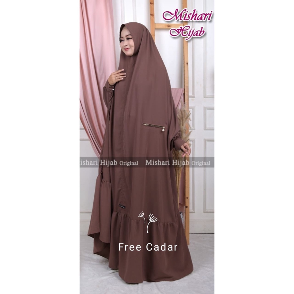 Mishari Overhead Khimar Maroko Free Cadar Bandana