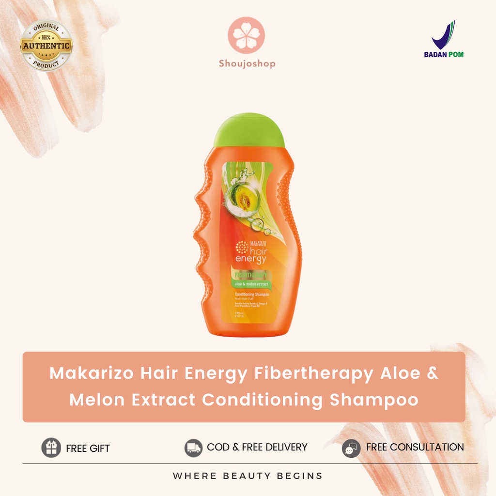 Jual Makarizo Hair Energy Fibertherapy Aloe And Melon Extract Conditioning Shampoo 170ml Shopee 