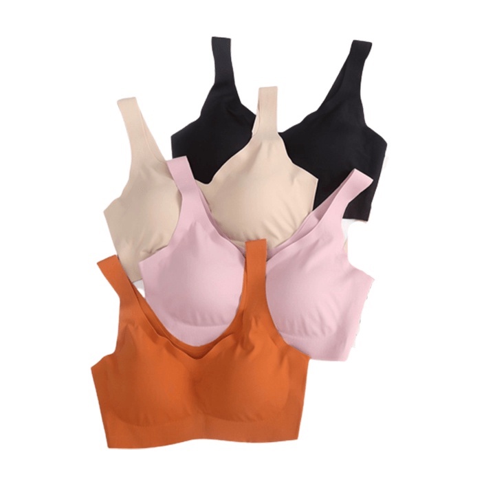 3SP | UWR25 Pakaian Dalam Wanita Sports Bra Ice Silk Push Up Seamless Premium BH Tidur Olahraga Yoga