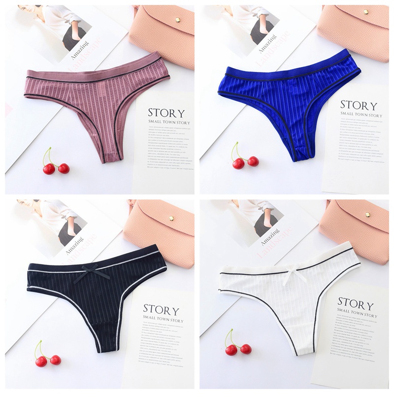 Wanita Thong Sexy Low Waist G Stirng Transparan style Modis Celana Dalam 3C168