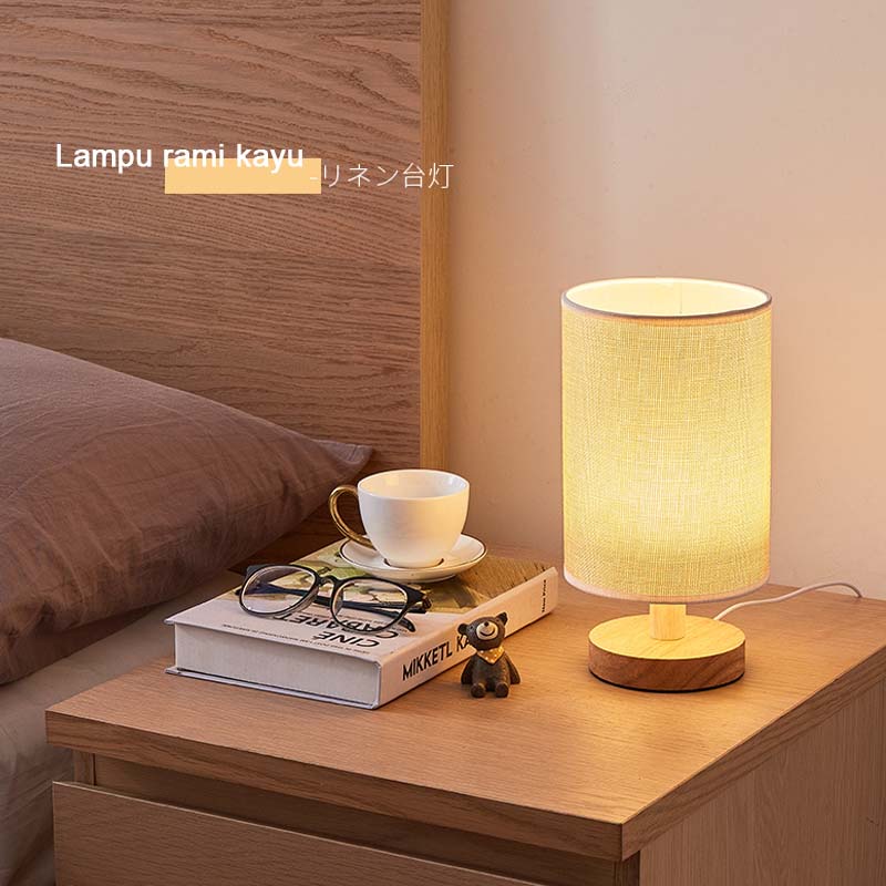 Lampu Tidur Lampu Desk Led Lampu Meja Lampu Led Bedside Lampu Vintage Lampu Gaya Jepang Lampu Bedroom Lampu Remote Control Lampu Wireless Lampu [daya rendah]