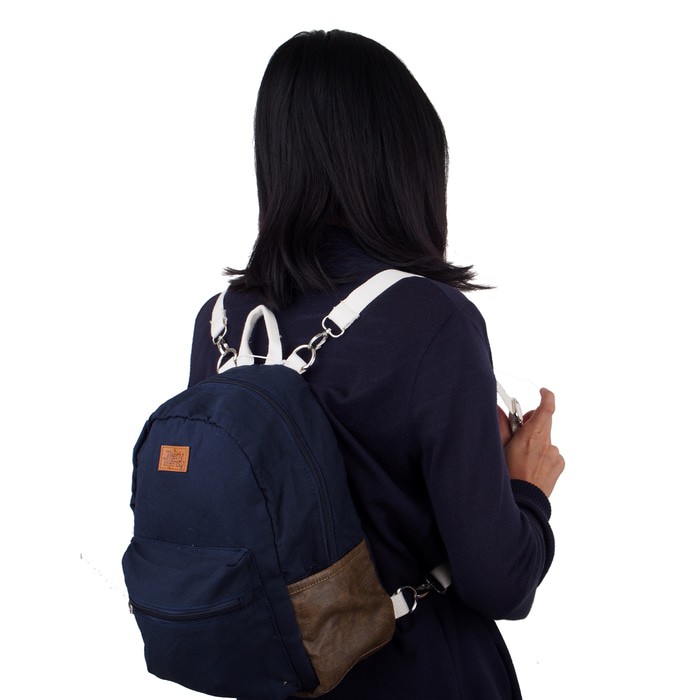 Teeny Teensy Mini Backpack canvas navy (207954205)