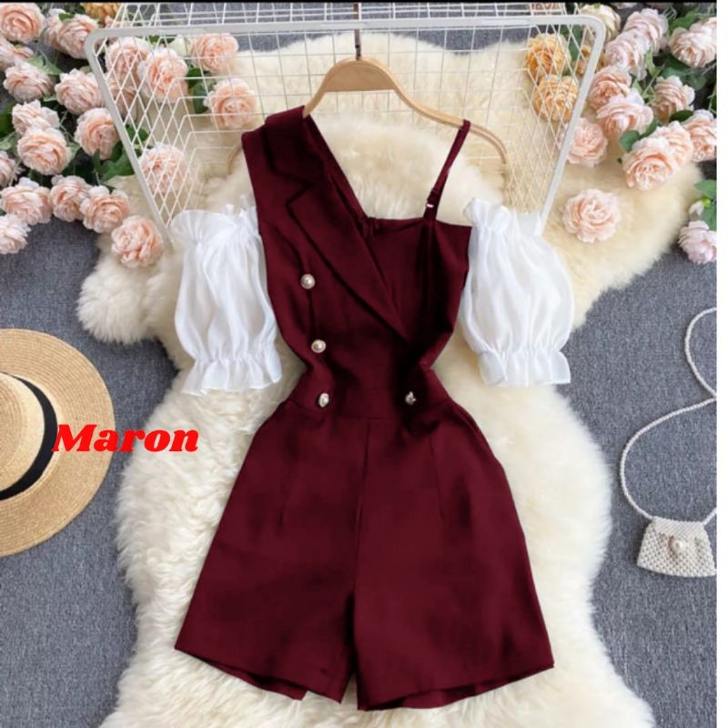 JCNS - JAMSUIT MAUREN / Jumpsuit Wanita Korean Style Kekinian