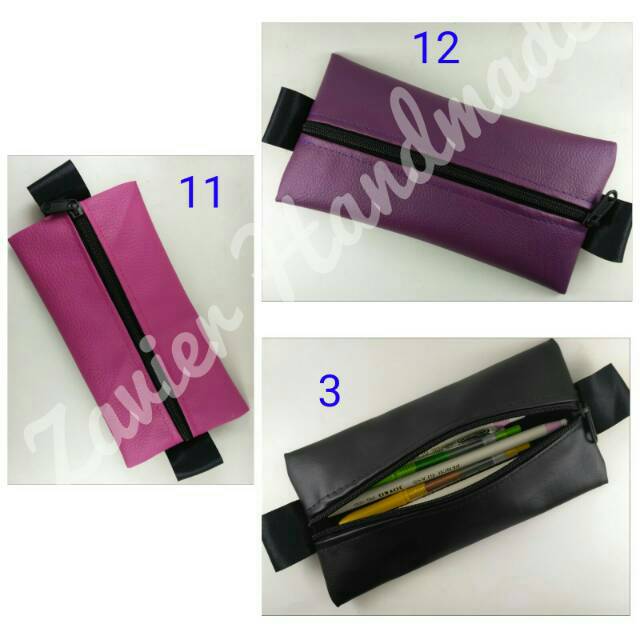 

Tempat Pensil Kulit Sintetis Murah