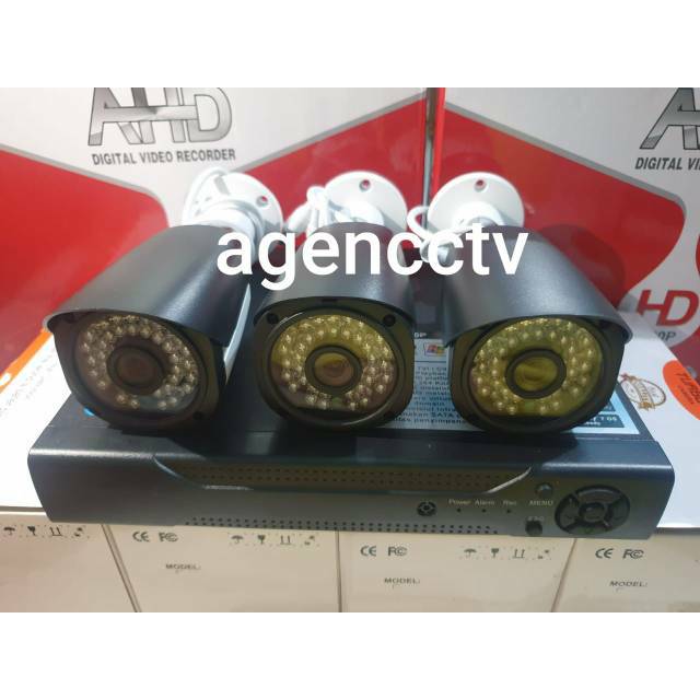 Paket cctv 3kamera outdoor 5mp full hd ic sony anti air