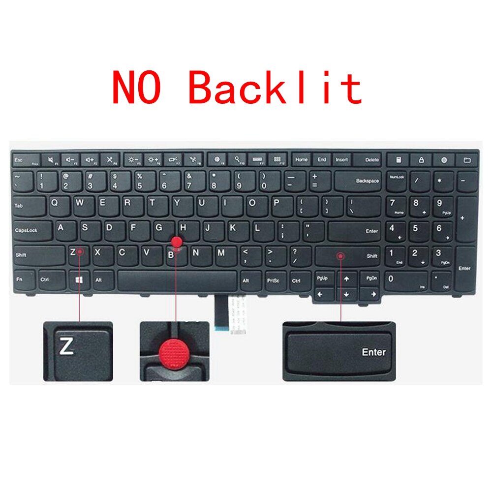 KENAN Backlit US Layout Compatible with UK Keyboard for Lenovo IBM ThinkPad Edge E531 Edge E540 ThinkPad L540 T540p T550 W540 W541 W550s P50s T560 
