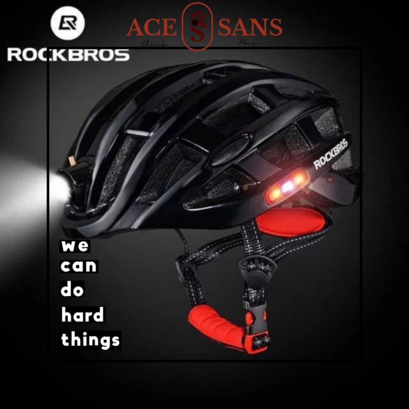 Helm Sepeda Rockbros Dengan Lampu I Helm Sepeda I Helm I Aksesoris Sepeda I Sepeda I Rockbros