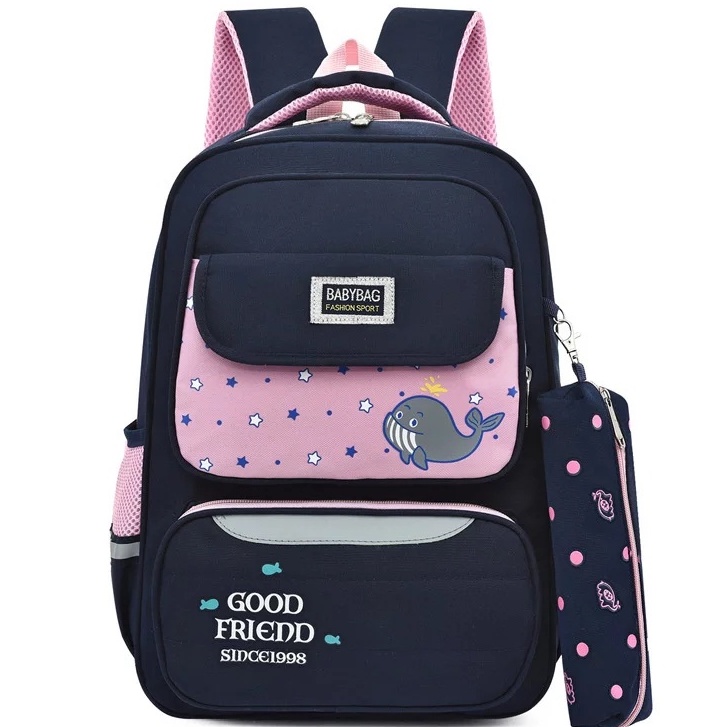 Tas Ransel Sekolah Anak Perempuan Terbaru 2021_Tas Backpack Sekolah Anak Perempuan PAUD TK SD SMP Termurah_Tas Gendong Perempuan Motif Carakter Paus Terbaru_Tas Ransel Backpack Korea Style BISA BAYAR DI TEMPAT [COD]