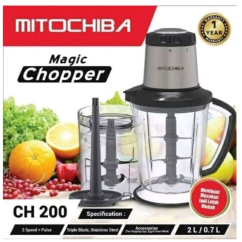 Mitochiba magic chopper Ch 200 New garansi resmi 1th FREE BUBLE