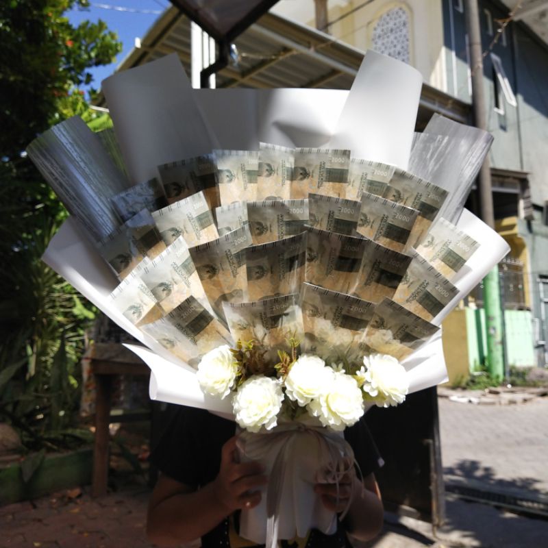 Buket Uang/ Buket Bunga/ Bouquet/Kado Ulang Tahun/Buket Uang Asli dan Baru