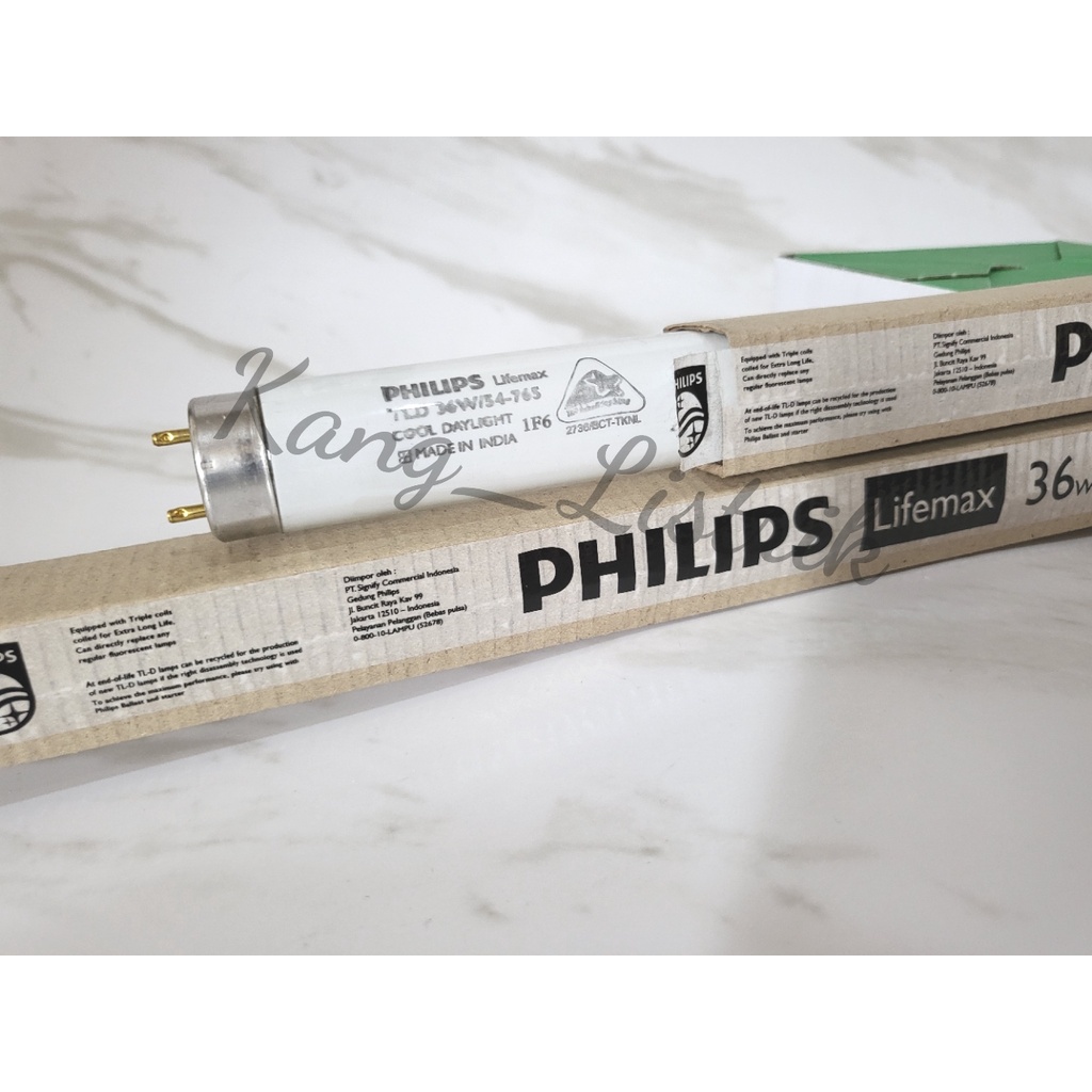 Lampu PHILIPS TL-D 36W/54-765 1SL/25 / TL Philips 36w 1Dus isi 30pcs