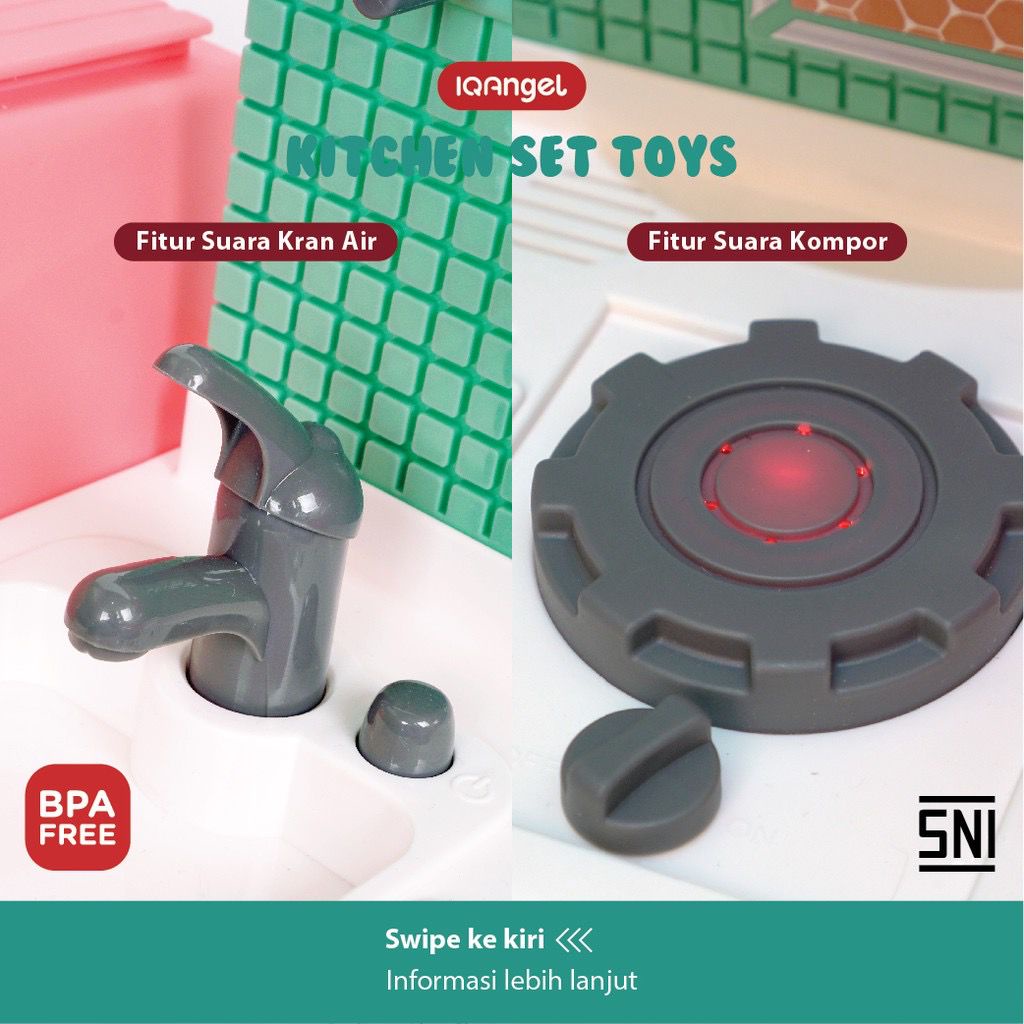 IQAngel Kitchen Set Toys / Mainan Masak Dapur