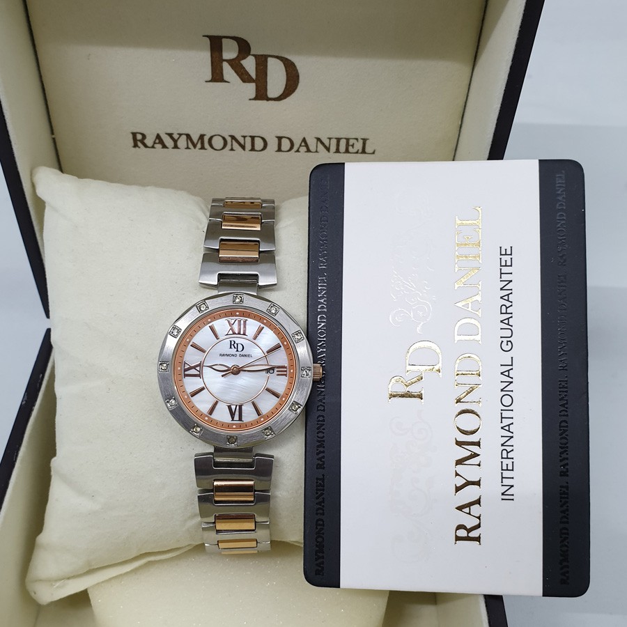 Raymond Daniel RD206 Silver Rosegold ,Jam Tangan Wanita, Original