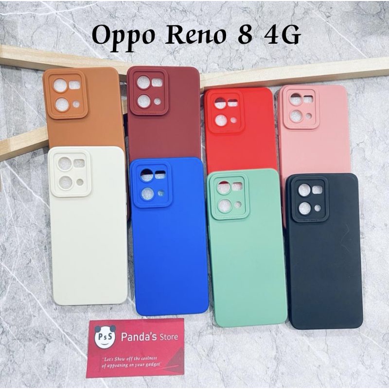 Softcase Pro Camera Oppo Reno 8 4G Candy Case Full Color 3D Silikon TPU