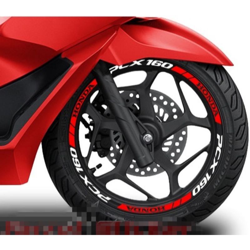 Stiker Velg PCX 160 New / Stiker Resing PCX 160 / Stiker Velg motor keren