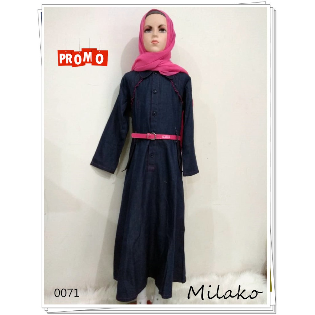 GAMIS ANAK PEREMPUAN PLUS KERUDUNG UMUR 12 TAHUN