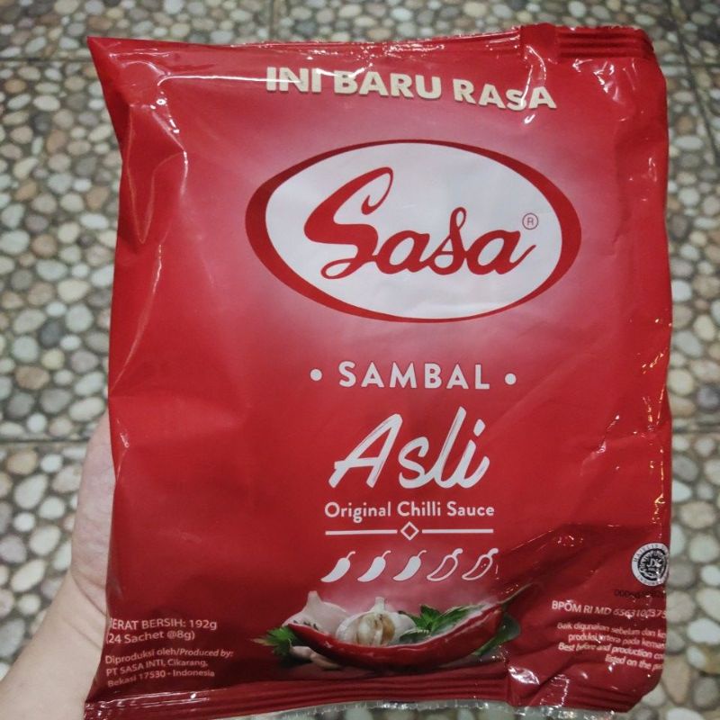 

SASA SAMBAL ASLI ORIGINAL CHILLI SAUCE SACHET (24sachets x 8gr) 192GR