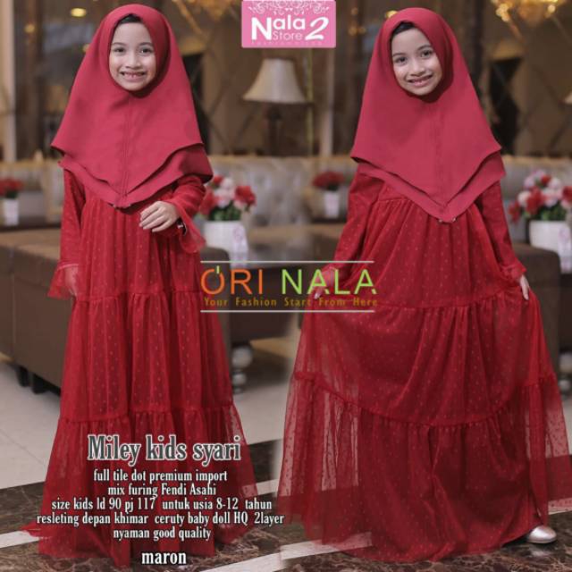 Miley syari kids ori Nala