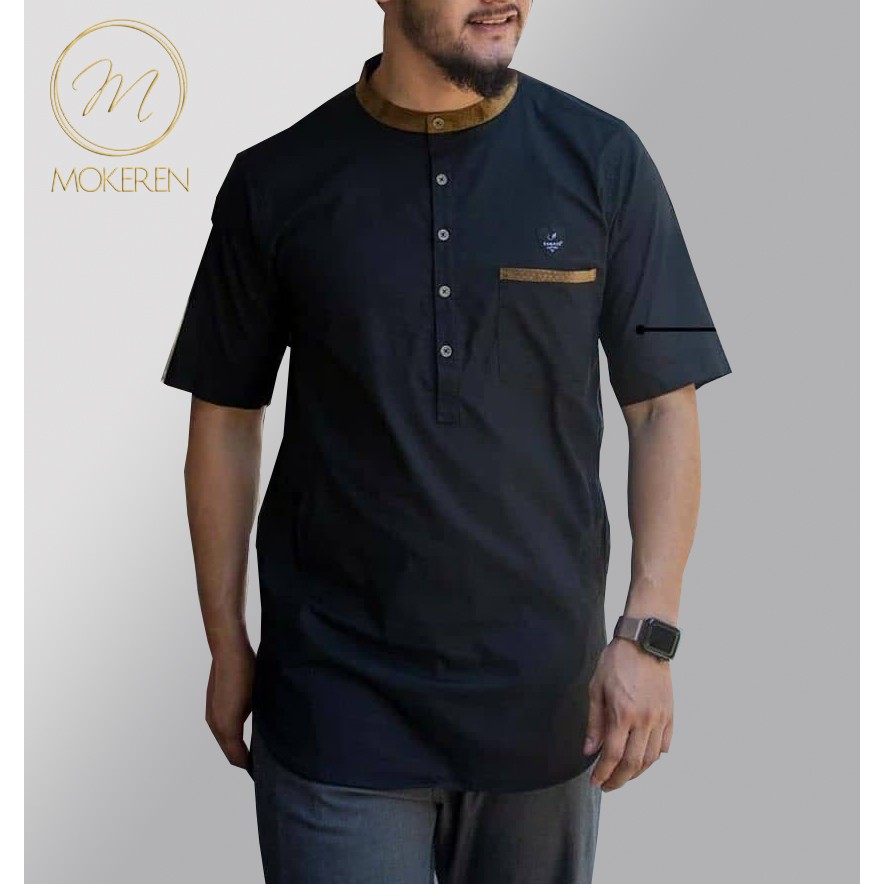 BAJU KOKO MODERN / SAMASE KOKO KURTA / KOKU SAMASE BLACK