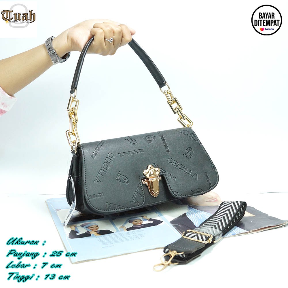 TUAH SLIMBAGS / SL CeciLLa Bordir 2 Tali MX 3798 / Tas Fashion Wanita Terbaru / Best Seller