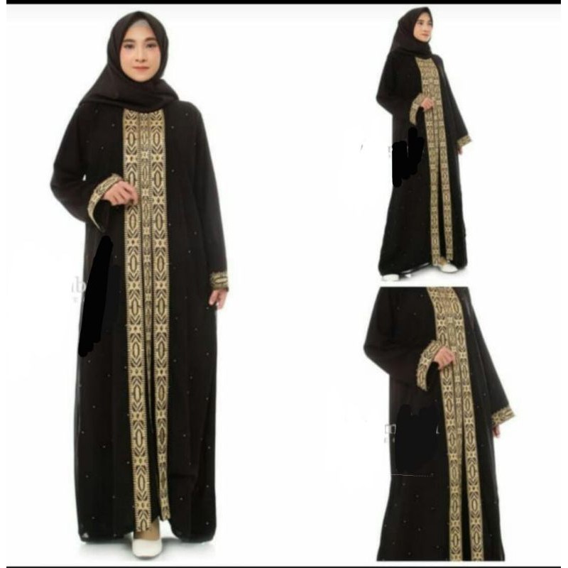 ABAYA HITAM TURKI ABAYA HITAM BORDIR