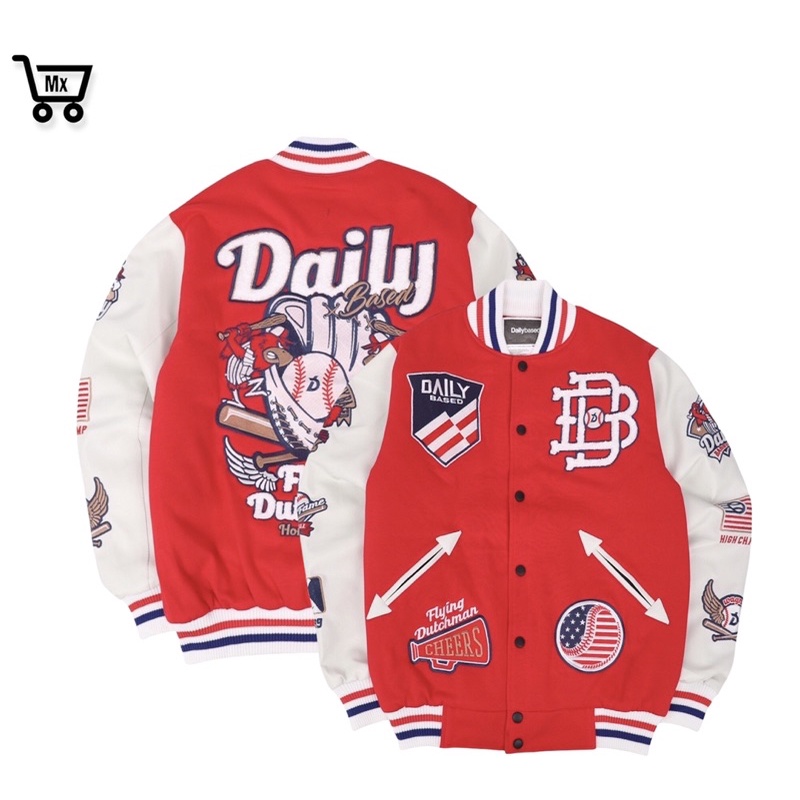 Jaket Varsity Wagner Jaket Baseball Full Bordir Unisex Original