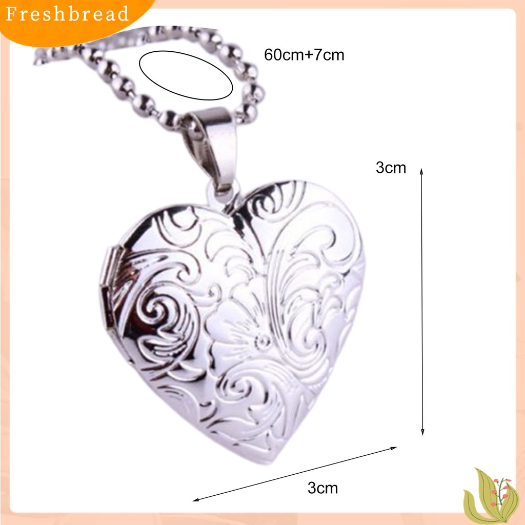 Fresh| Kalung Rantai Dengan Liontin Locket Foto Memorial Romantis Untuk Anniversary