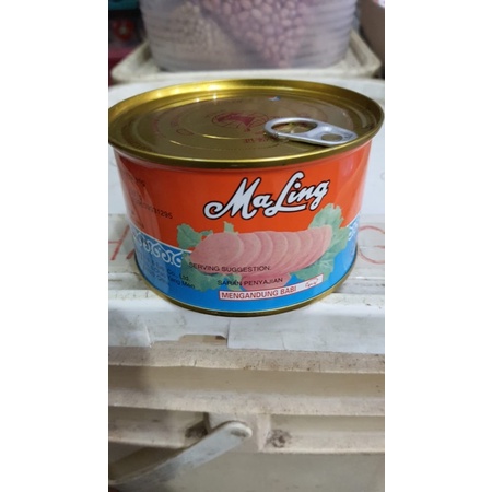 

ma ling luncheon meat babi non halal