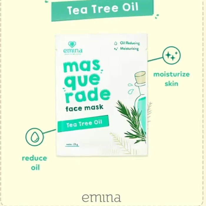 ❤ jselectiv ❤ EMINA Masquarade Face Sheet Mask | EMINA Masker Tisu Wajah Tea Tree/Sunflower/Aloe Vera/Pomegranate/Rice/Grapefruit/Cactus/Charcoal/Blueberry